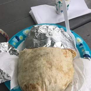 This huge burrito I got for only $7!