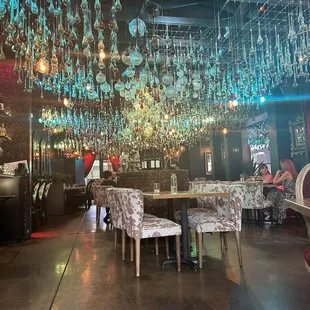 Inside the dining room.