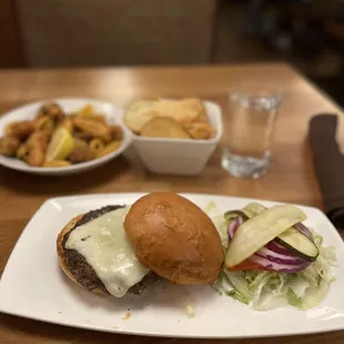 a plate of food on a table