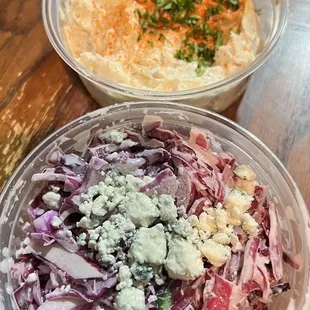 Potato salad and &quot;spicy&quot; coleslaw