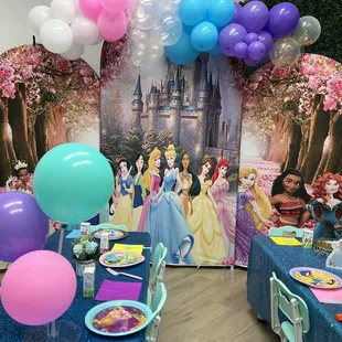 Set up for my twin baby girls birthday.