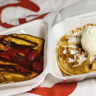 Strawberry Nutella French Toast Breakfast Pineapple Waffle Breakfast