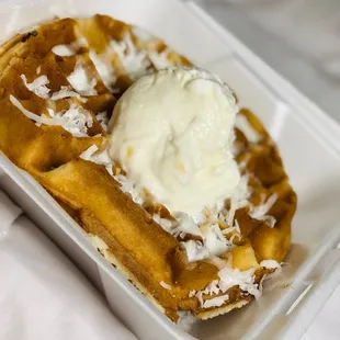 Pineapple Waffle Breakfast