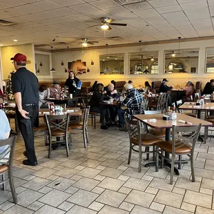 people sitting at tables