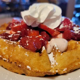 Strawberry Cream Cheese Waffle