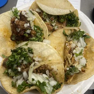 BL: Asada; BR: Pollo; TR: Carnitas; TL: Barbacoa. All phenomenal