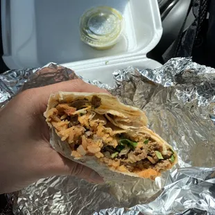Carne asada burrito