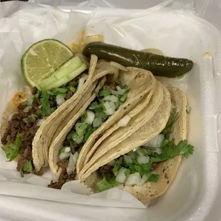 Carne asada tacos