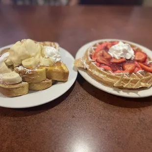 French toast and waffles