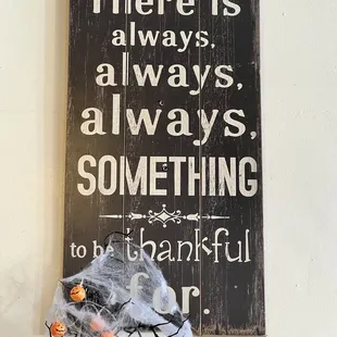 there is always always something to be thankful