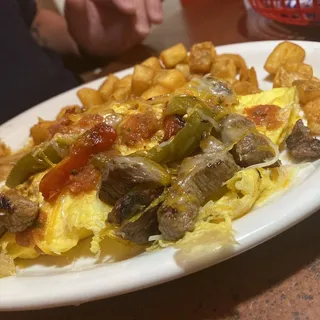 Steak Fajita Omelette