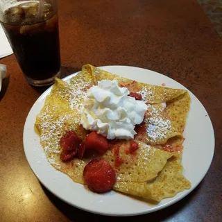 Strawberry Cream Cheese Crepe