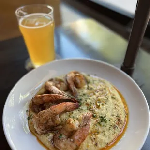 Shrimp and grits special.