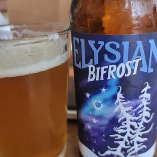 The very refreshing Elysian Bifrost Winter Ale!