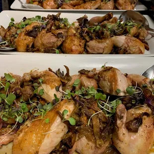 Roasted Game Hen Bordelaise