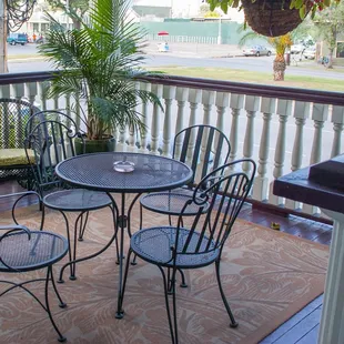 Front deck overlooking Elysian Fields Avenue