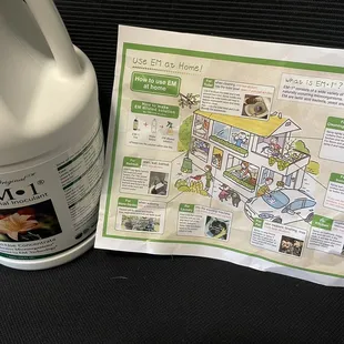 EM-1 bottle and other home uses flyer