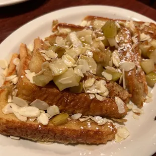 Apple caramel French toast