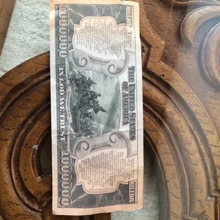 a one hundred dollar bill