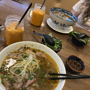 Spicy Beef Noodle Soup / veggies &amp; Spice  Em&apos;s Pho Soup