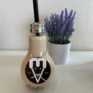 Pumpkin Spice in a Lightbulb Cup