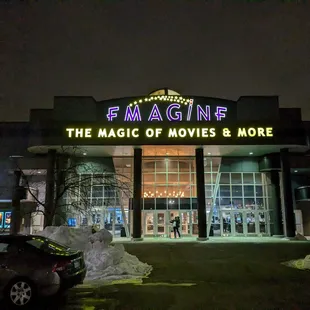 Main entrance at 6 pm