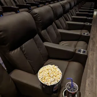 My snacks in an empty theatre