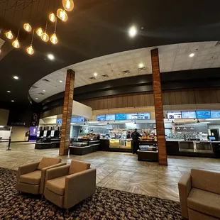 Concessions area, easy to navigate and well staffed