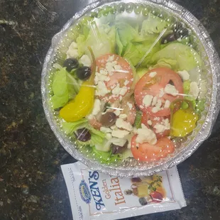 GREEK SALAD regular size $8.