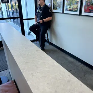 Jerry the mall cop that somehow thought he called the shots for the place.