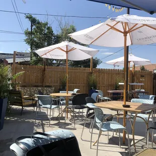 Secret patio out back