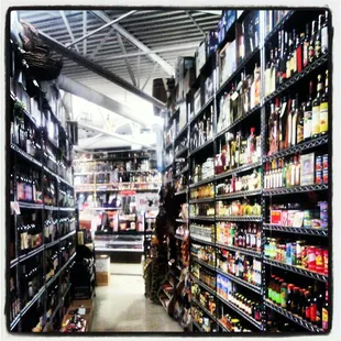 the aisle of the store