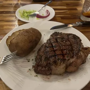 Steak and baked potato