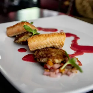 food, grilled fish