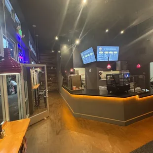 interior, sushi and sashimi