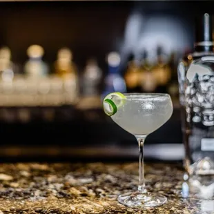 Great Gatsby No. 209 Gin, fresh lime, seltzer