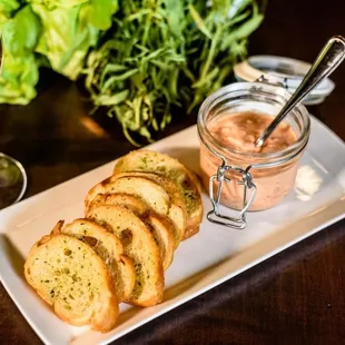 House Made Pimento Cheese garlic brioche crostini