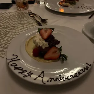 Complimentary dessert