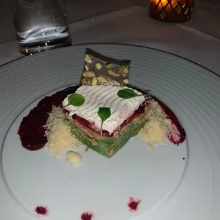 Dessert - cherry pistachio