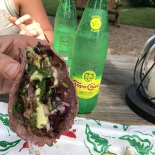 Finer Things taco had an amazing flavor profile and the rib meat was delicious. The corn tortillas are a masterpiece.