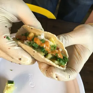 That&apos;s one Bad Hombre! Pulled pork al pastor, onion, cilantro, pineapple, lime