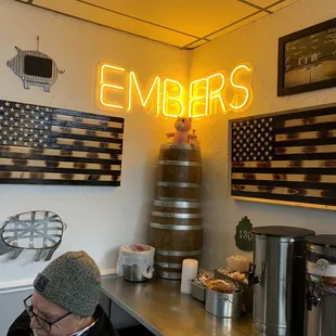 a man sitting at a counter