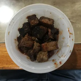 1/2lb CUBED
 Brisket to  $11.50