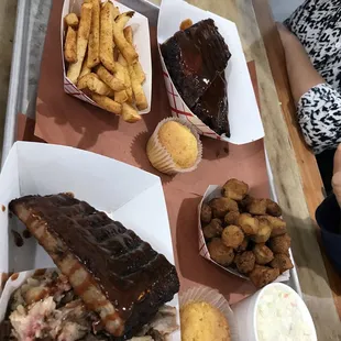 ribs, food, bbq ribs