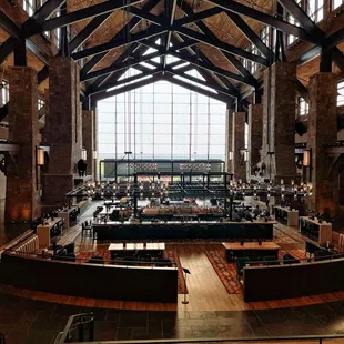 Bar and seating area