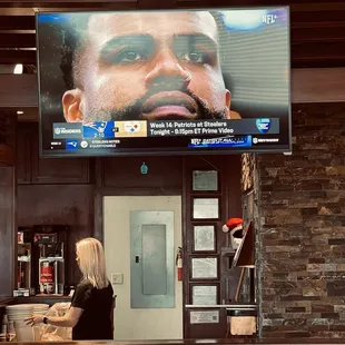 a man on tv
