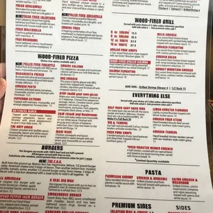 menu, sushi and sashimi