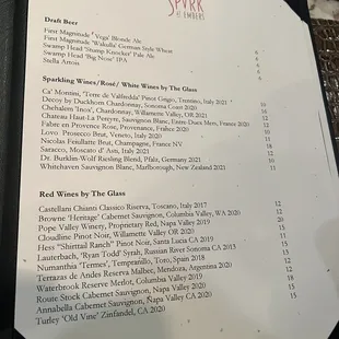 Spark menu 5/31/23
