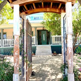 the entrance to the winery