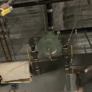 Newly installed Spence co. boiler steam regulator.